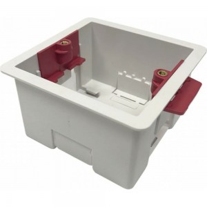 Монтажная квадратная коробка LIVOLO для гипсокартона размер 81x81 наружные габариты (UK) NH03