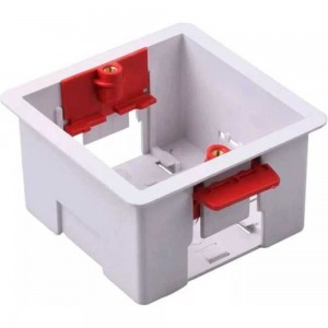 Монтажная квадратная коробка LIVOLO для гипсокартона размер 81x81 наружные габариты (UK) NH03