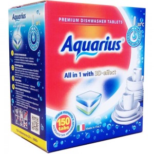 Таблетки для посудомоечных машин Lotta Aquarius ALLin1 mega 150 шт 4660002311168