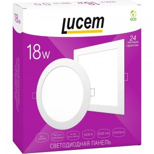 Светодиодная осветительная панель Lucem LED LM-LPR- 18W FLLPR180065L
