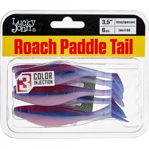 Съедобные искусственные виброхвосты Lucky John LJ Pro Series ROACH PADDLE TAIL 140180-G05