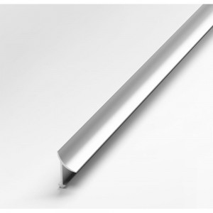 Профиль для плитки ЛУКА алюминиевый внутренний, 2.7 м, анодированный, серебро УТ000013254