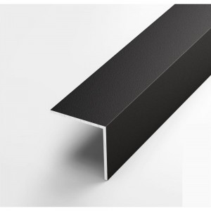 Декоративный угловой профиль ЛУКА алюминиевый 30х30 мм, 2.7 м, черный, 5 шт. уп. УТ000020841