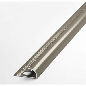 Профиль для плитки ЛУКА алюминиевый окантовочный, 9 мм, 2.7 м, анодированный, шампань УТ000021481