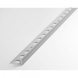 Профиль окантовочный L-образный алюминиевый ЛУКА 10 мм, 2,7 м, 5 шт, Серебро УТ000021235