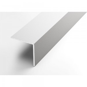 Декоративный угловой профиль ЛУКА алюминиевый, 40х40х2 мм, 2,7 м, 5 шт./уп. белый УТ000020887