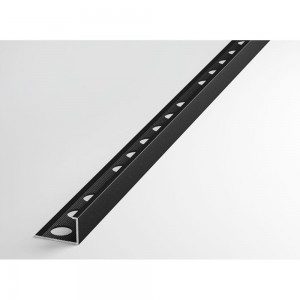 Профиль окантовочный L-образный алюминиевый ЛУКА 12,5 мм, 2,7 м, 5 шт, Черный УТ000021246