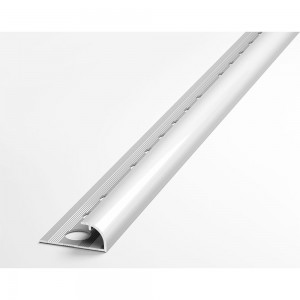 Профиль окантовочный полукруглый алюминиевый ЛУКА 9 мм, 2,7 м, Без покрытия УТ000013266