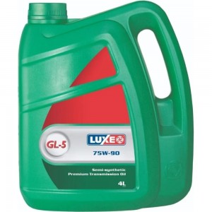 Трансмиссионное масло LUXE GL-5, полусинтетическое, 75W90, 4 л 564