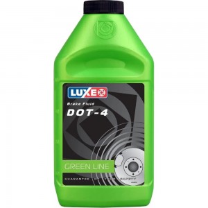 Тормозная жидкость LUXE dot-4, 455 г, зеленая канистра 646
