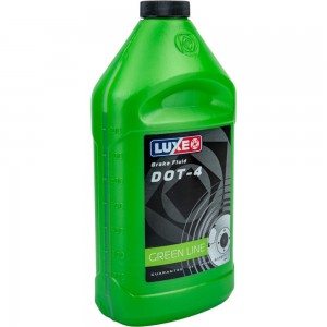 Тормозная жидкость LUXE dot-4, 910 г, зеленая канистра 638