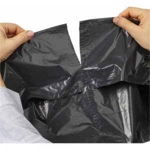 Мешки в рулоне для мусора 120 л, черные, 10 шт, ПВД, 55 мкм, 68x105 см ЛЮБАША 608097