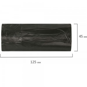 Мешки для мусора 30 л черные в рулоне 30 шт., ПНД 7 мкм, 48x55 см ЛЮБАША 608089
