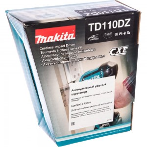 Аккумуляторный ударный шуруповерт Makita CXT ® TD110DZ