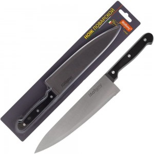 Нож с пластиковой рукояткой Mallony CLASSICO MAL-01CL поварской, 20 см 005513