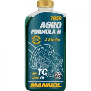 Mасло 2-х тактное 1л, синтетика, 7859 Agro for HUSQVARNA MANNOL 1987