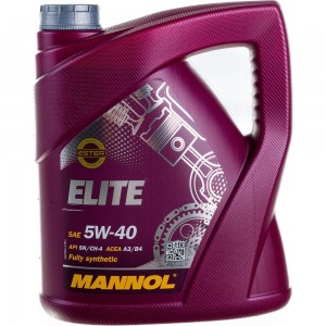 Синтетическое моторное масло MANNOL ELITE 5W40 4 л 1006