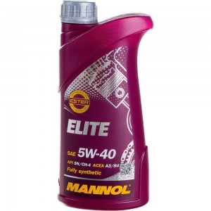 Синтетическое моторное масло MANNOL ELITE 5W40 1 л 1005