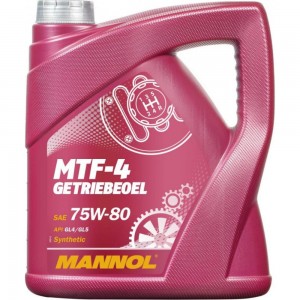 Синтетическое трансмиссионное масло MANNOL MTF-4 GETRIEBEOEL 75W80 4 л 81044