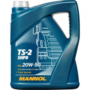 Минеральное моторное масло MANNOL TS-2 SHPD 20W50 5 л 1242