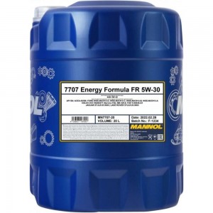Моторное масло MANNOL ENERGY FORMULA FR синтетическое, 5W-30, 20 л 1096