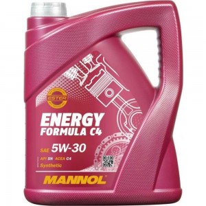 Моторное масло MANNOL ENERGY FORMULA синтетическое, C4, 5W-30, 5 л 79175