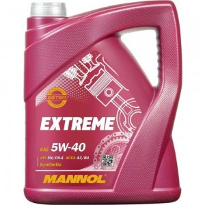 Синтетическое моторное масло MANNOL EXTREME 5W40 5 л 1022