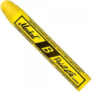 Твёрдый маркер-краска Markal B Paintstik, жёлтый 80221