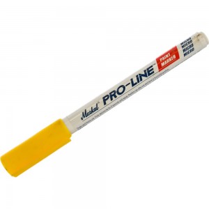 Маркер-краска с тонким наконечником Markal Pro-Line Micro, промышленный, 0,8 мм, жёлтый 96889