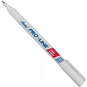 Маркер-краска с тонким наконечником Markal Pro-Line Micro, промышленный, 0,8 мм, белый 96888