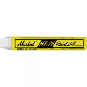 Маркер-краска для маркировки горячего металла Markal HT-75 Paintstik (93C до 538C), белый 84820