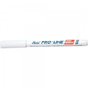 Маркер-краска с тонким наконечником Markal Pro-Line Fine промышленный, 1,5 мм, белый 96871