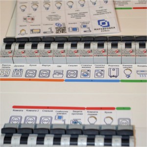 Набор наклеек на электрощит Маркировка 220 для электрических щитов до 96 модулей EL-ProMax