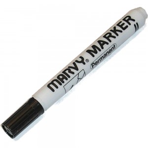 Перманентный маркер с круглым наконечником MARVY UCHIDA 1-3мм черный MAR482B/1