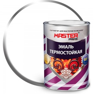 Термостойкая эмаль Master Prime белый, 0.4 кг 4300006839