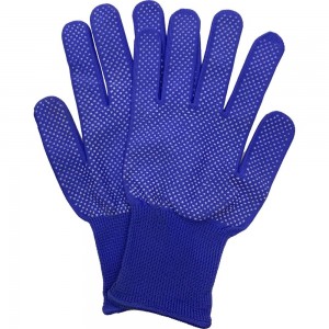 Рабочие нейлоновые перчатки Master-Pro МИКРОТАЧ синие, 1 пара 2513-NPVC-BLUE-L