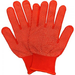 Рабочие нейлоновые перчатки Master-Pro МИКРОТАЧ красные, 1 пара 2513-NPVC-RED-S