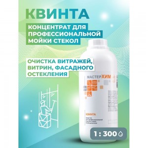 Концентрат для профессиональной очистки стекол МАСТЕРХИМ КВИНТА 1 кг 051НП1