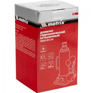 Гидравлический бутылочный домкрат MATRIX 10 т, h подъема 230–460 мм 50767
