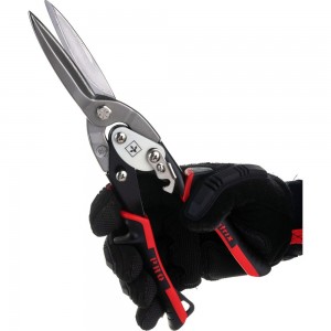 Ножницы по металлу MATRIX, удлиненные, 290 мм, прямой рез, CrMo, 2-комп. обрезиненные рукоятки PRO 78328