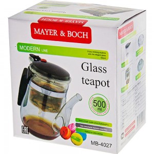 Заварочный чайник MAYER&BOCH 500 мл 4027 MB (х24)