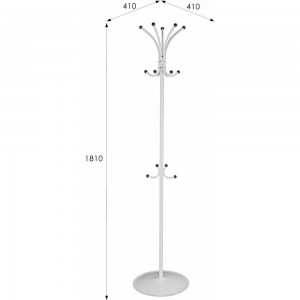 Напольная вешалка Мебелик Пико 4 белый 6089