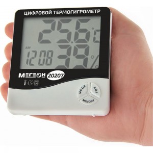 Настольный термогигрометр МЕГЕОН 20207