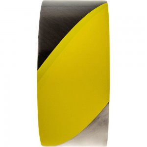 ПВХ лента для разметки Mehlhose GmbH толщина 150 мкм, цвет желто-черный KMSW05033