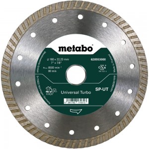 Круг алмазный сплошной универсальный Turbo (180x22.2 мм) Metabo 628553000