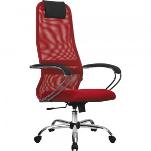 Кресло МЕТТА su-b-8, подлокотники 131, основание 003, красный/красный z312457339