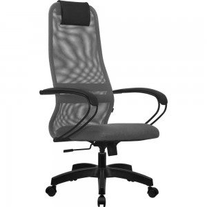 Кресло МЕТТА su-b-8, подлокотники 130, основание 001, светло-серый/светло-серый z312454475
