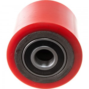 Колесо красное б/г полиуретановое без кронштейна малое для рохли (80х70 мм) MFK-TORG 104080-70