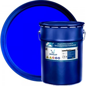 Атмосферостойкая эмаль Мицар ХВ-124 20 кг синий 823
