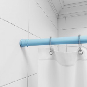 Карниз для ванной комнаты Milardo 110-200 см, голубой, 011A200M14